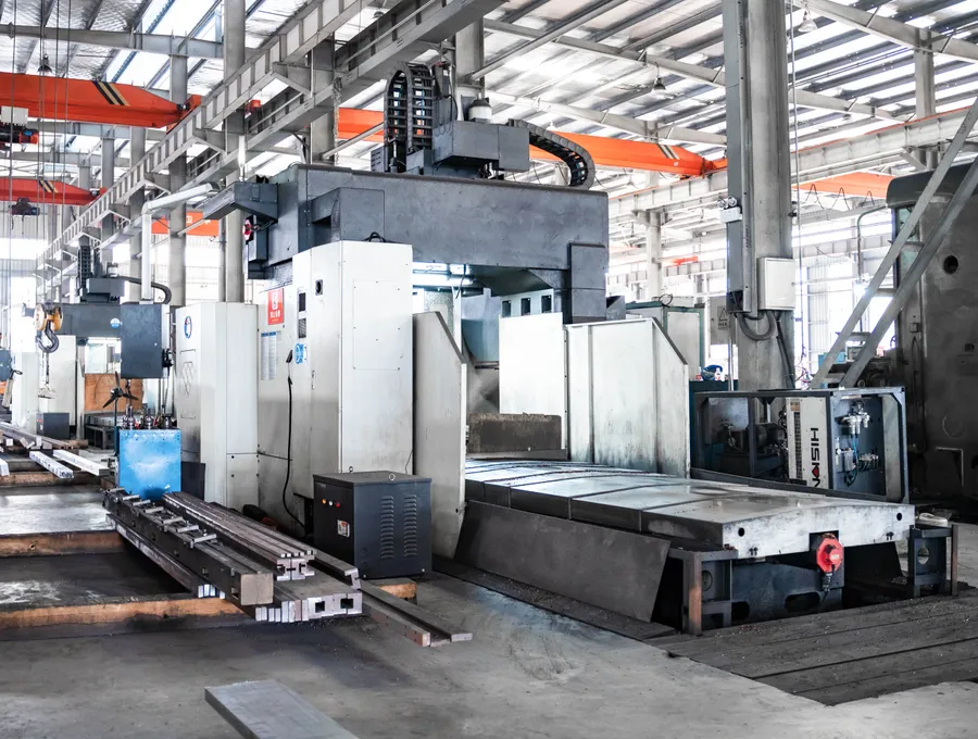 Finish milling on a gantry CNC machining center