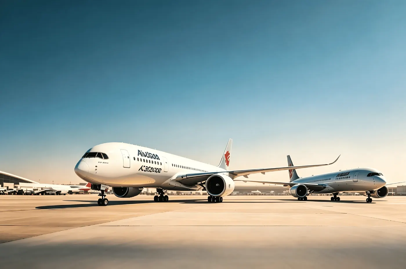 Aircraft on the apron