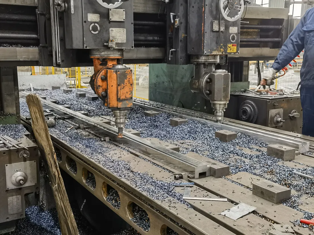Gantry milling of press brake tool blanks