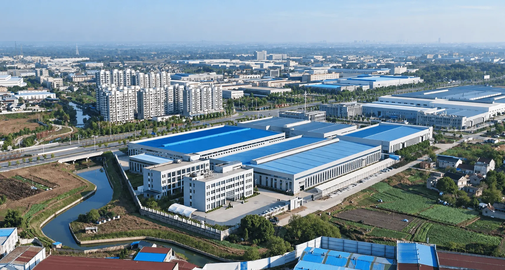 Aerial view of the LYNCCN campus
