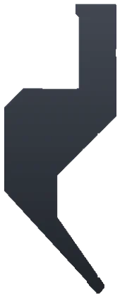 Bystronic Style Gooseneck Punch 85° R0.8 H155mm – BCL155.85.R08-S